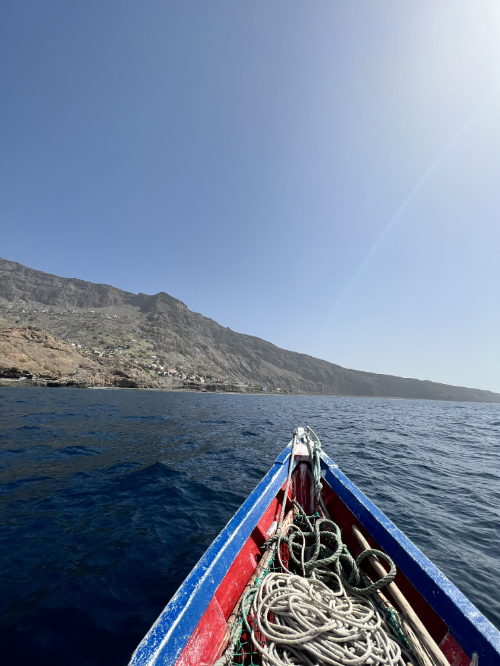 Bootstoru in Tarrafal auf der Insel Santiago, Kapverden