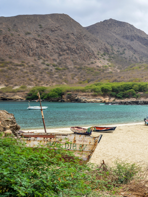 Sandstrand von Tarrafal auf der Insel Santiago, Kapverden