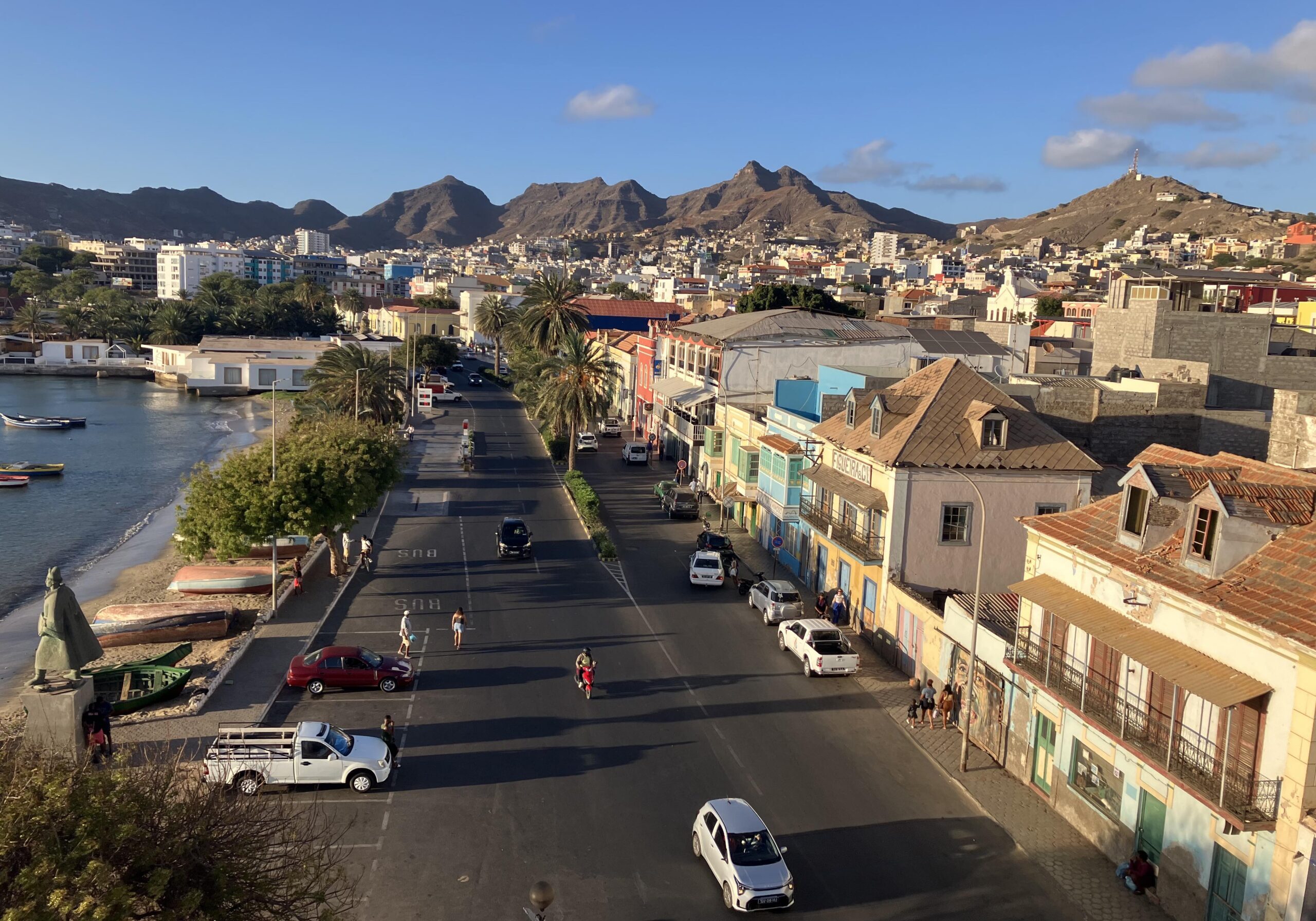Foto über die Rua da Machada in Mindelo auf den Kapverden